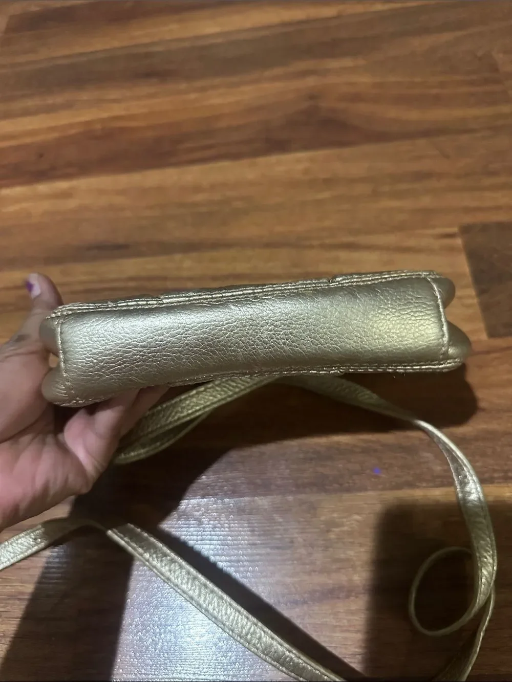 Michael Kors Metallic Rose Gold Crossbody Bag